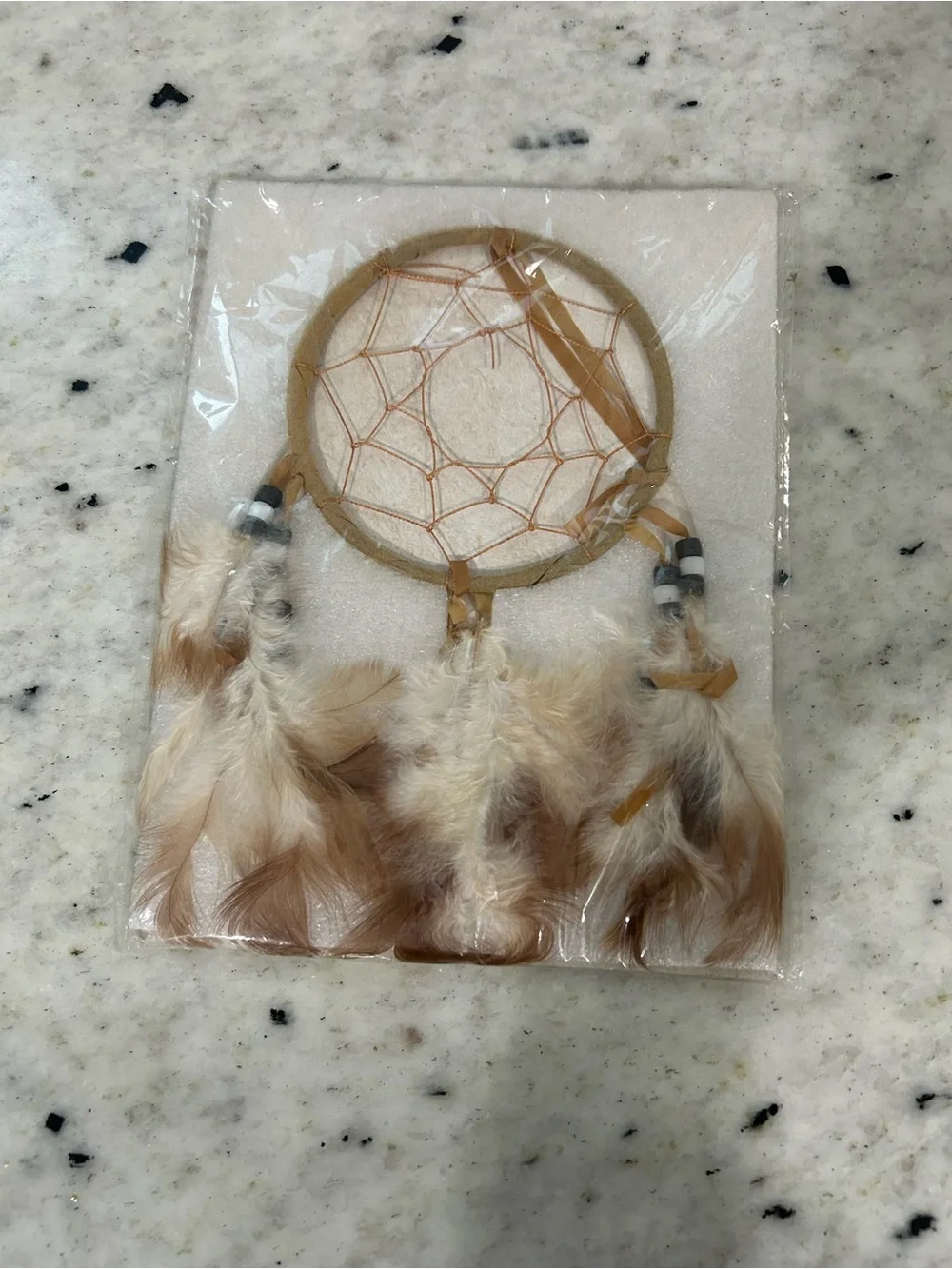 Beige Feather Dreamcatcher